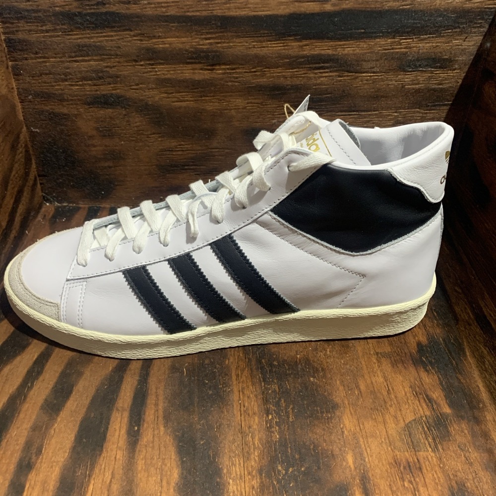 Adidas Jabbar Hi Men Size 12 Sneakers White Retro Basketball Shoes JI3445 New
